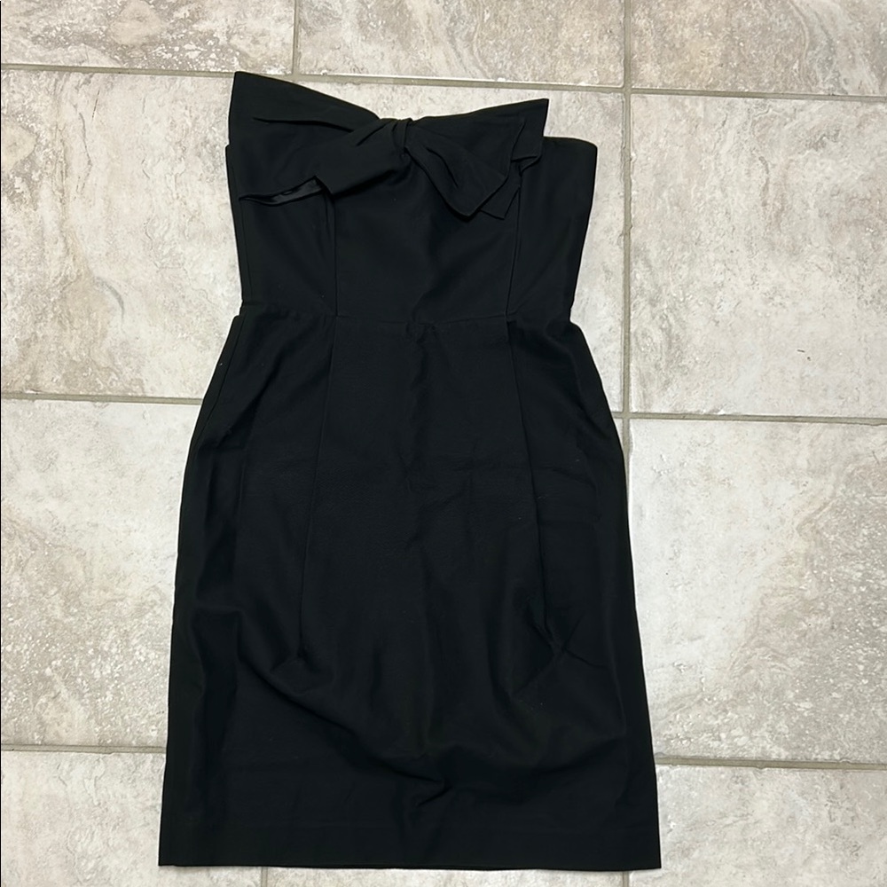 Derek Lam Black Strapless Sheath Cocktail Dress size 4